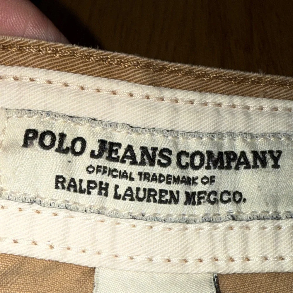 Polo Jeans Company Ralph Lauren Cargo Pants Khaki Tan Mens 36x30 Relaxed Fit‎